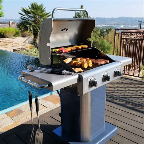 Foldable legs make setup and storage a breeze. . Permasteel grill